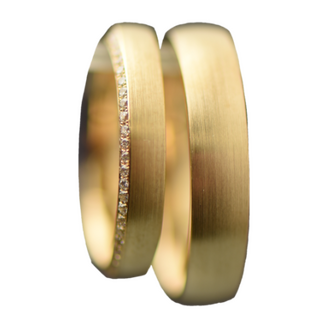 Chariott. Ringe in Roségold mit Brillantpavee